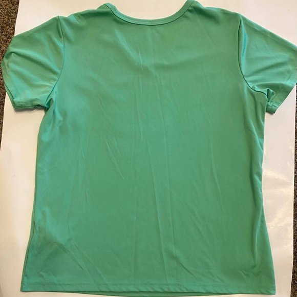 Adidas Mint Green VNeck top - Picture 4 of 5